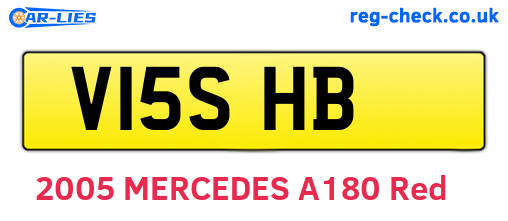 V15SHB are the vehicle registration plates.