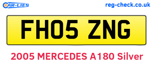 FH05ZNG are the vehicle registration plates.