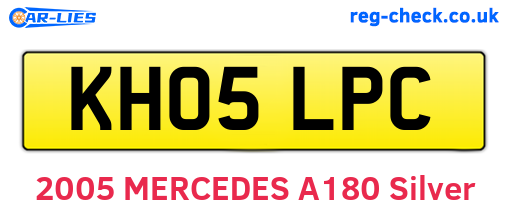 KH05LPC are the vehicle registration plates.