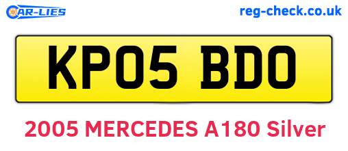 KP05BDO are the vehicle registration plates.