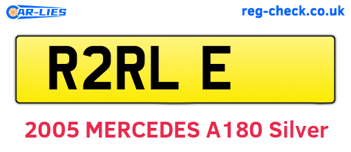 R2RLE are the vehicle registration plates.