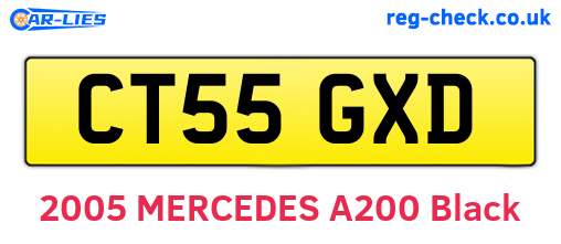 CT55GXD are the vehicle registration plates.