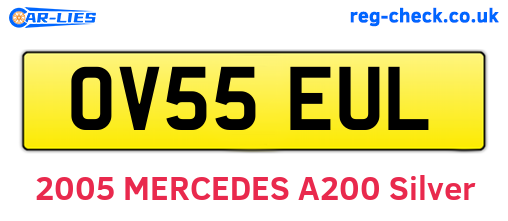 OV55EUL are the vehicle registration plates.