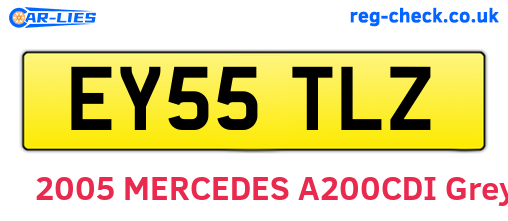 EY55TLZ are the vehicle registration plates.