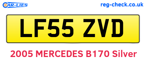 LF55ZVD are the vehicle registration plates.