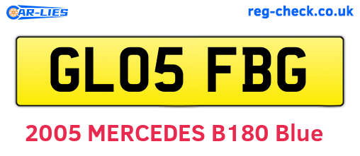 GL05FBG are the vehicle registration plates.