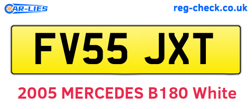 FV55JXT are the vehicle registration plates.