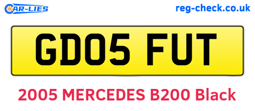 GD05FUT are the vehicle registration plates.