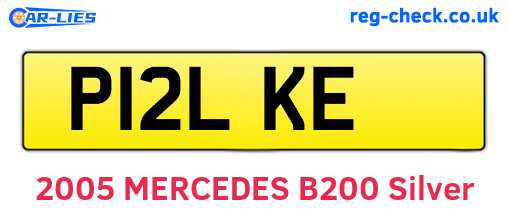 P12LKE are the vehicle registration plates.