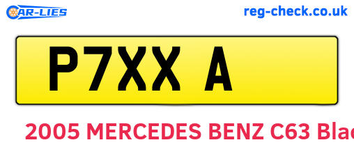 P7XXA are the vehicle registration plates.