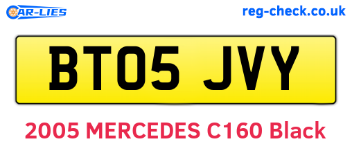 BT05JVY are the vehicle registration plates.