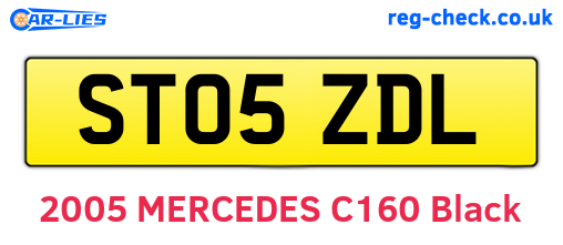 ST05ZDL are the vehicle registration plates.