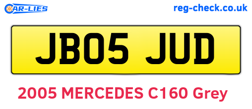 JB05JUD are the vehicle registration plates.