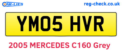 YM05HVR are the vehicle registration plates.
