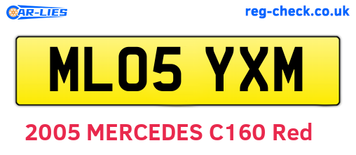 ML05YXM are the vehicle registration plates.