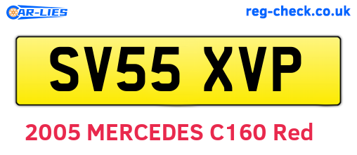 SV55XVP are the vehicle registration plates.