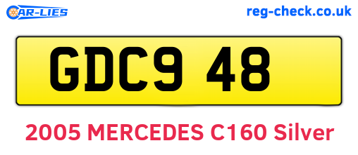 GDC948 are the vehicle registration plates.