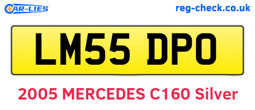 LM55DPO are the vehicle registration plates.