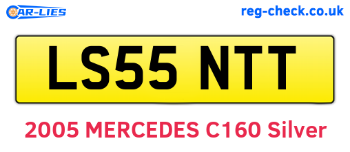 LS55NTT are the vehicle registration plates.