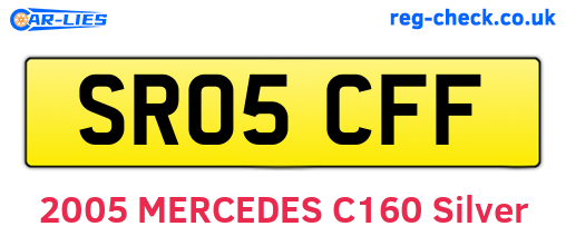 SR05CFF are the vehicle registration plates.