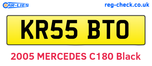 KR55BTO are the vehicle registration plates.
