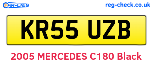 KR55UZB are the vehicle registration plates.