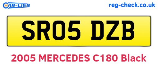 SR05DZB are the vehicle registration plates.