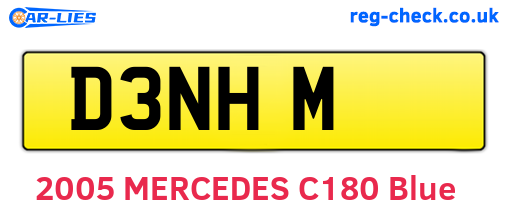 D3NHM are the vehicle registration plates.