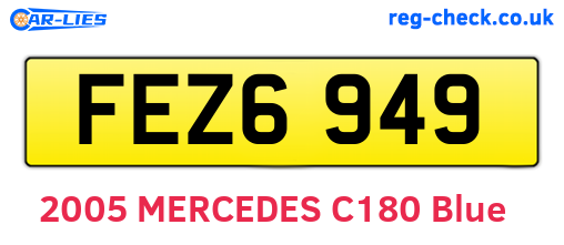FEZ6949 are the vehicle registration plates.