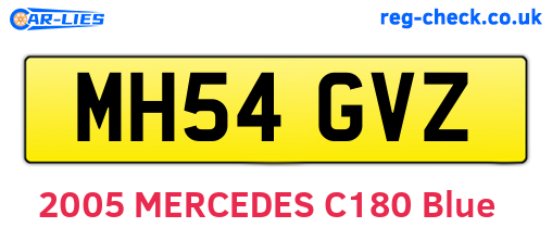 MH54GVZ are the vehicle registration plates.