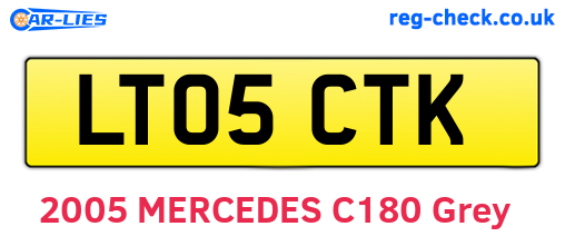 LT05CTK are the vehicle registration plates.