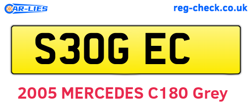 S30GEC are the vehicle registration plates.