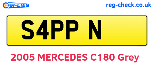 S4PPN are the vehicle registration plates.