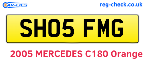 SH05FMG are the vehicle registration plates.