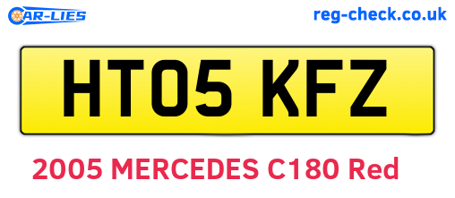 HT05KFZ are the vehicle registration plates.