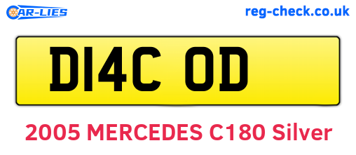 D14COD are the vehicle registration plates.