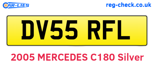 DV55RFL are the vehicle registration plates.