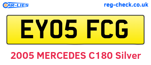 EY05FCG are the vehicle registration plates.