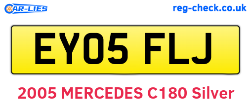 EY05FLJ are the vehicle registration plates.