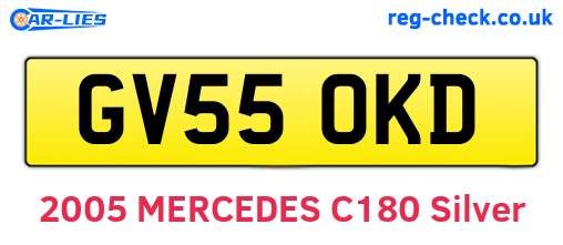 GV55OKD are the vehicle registration plates.