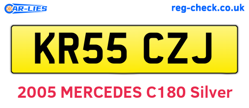 KR55CZJ are the vehicle registration plates.