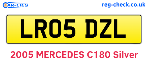 LR05DZL are the vehicle registration plates.