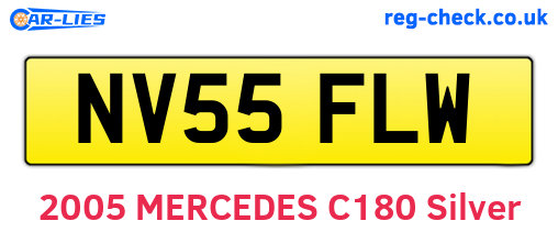NV55FLW are the vehicle registration plates.