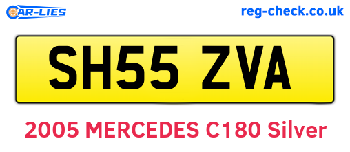 SH55ZVA are the vehicle registration plates.