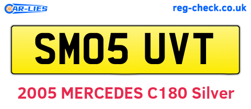 SM05UVT are the vehicle registration plates.