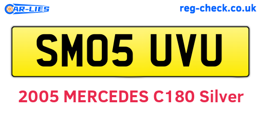 SM05UVU are the vehicle registration plates.