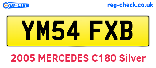 YM54FXB are the vehicle registration plates.