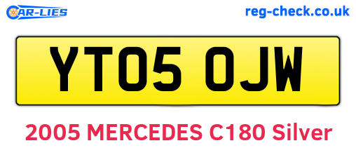 YT05OJW are the vehicle registration plates.