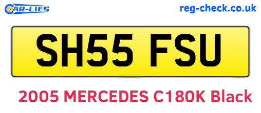 SH55FSU are the vehicle registration plates.