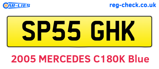 SP55GHK are the vehicle registration plates.